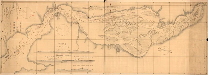 Map of the Yenisei River